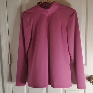 L.L Bean Womens 3/4 Zip Up Athletic Top